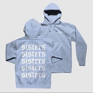 James Charles Sister Repeating Light Blue Hoodie